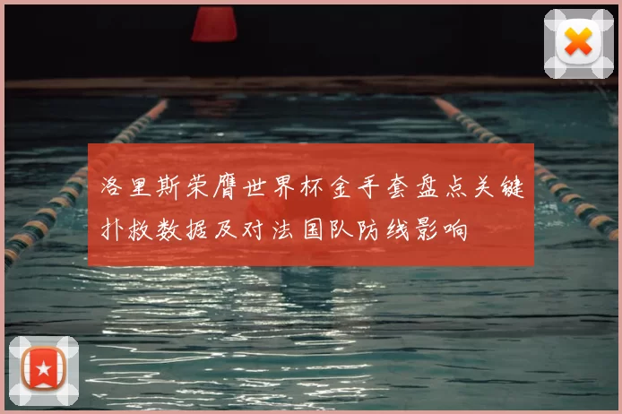洛里斯荣膺世界杯金手套盘点关键扑救数据及对法国队防线影响