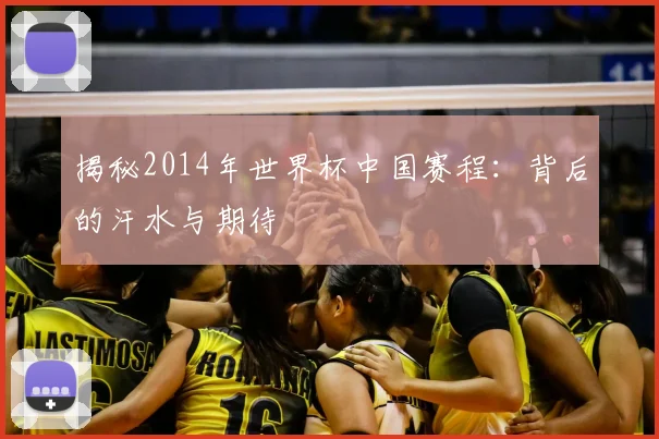 揭秘2014年世界杯中国赛程：背后的汗水与期待